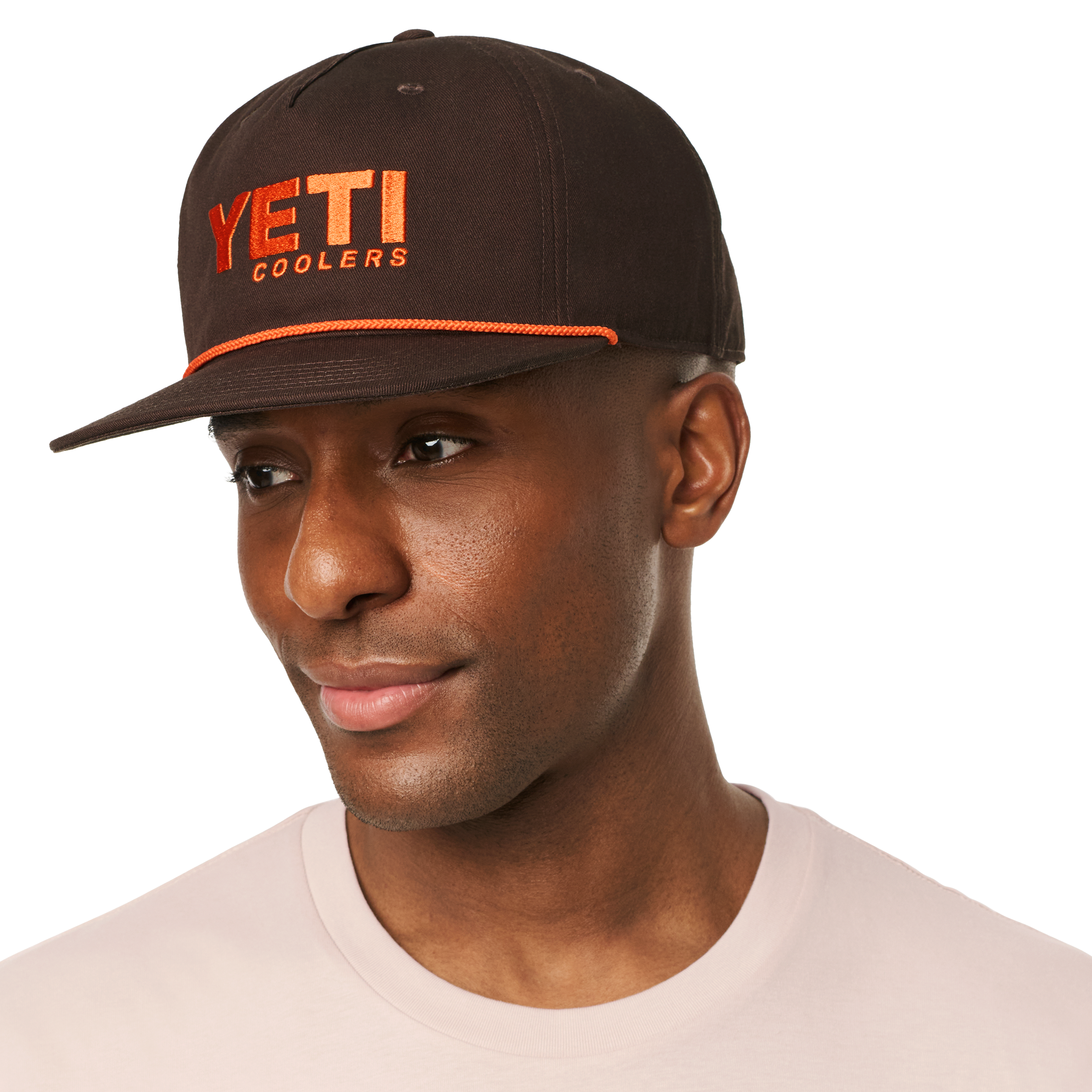 YETI Flat Brim Rope Hat casquette marron snapback