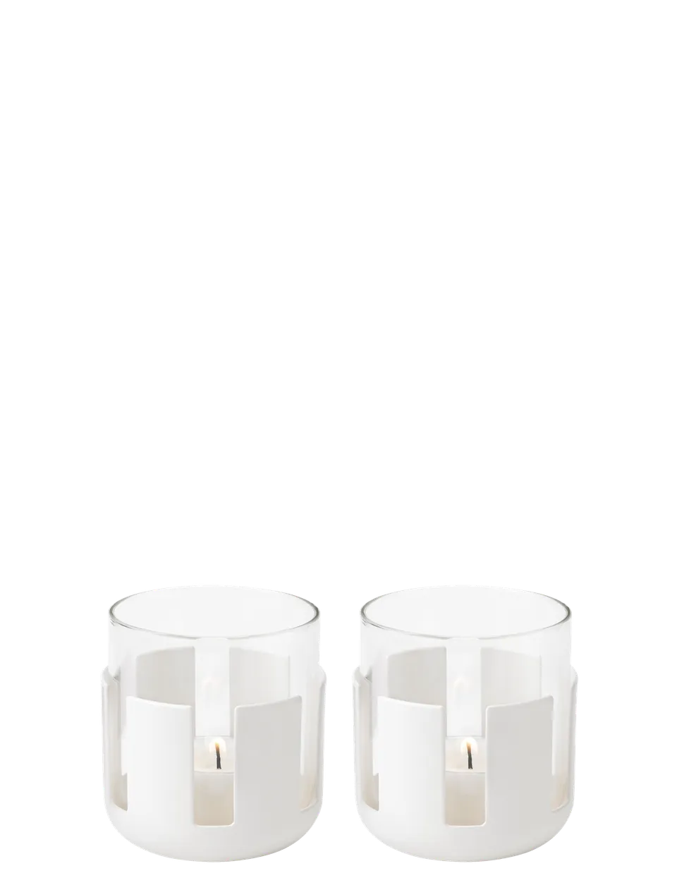 Stelton Classic Luna Photophore lot 2 métal verre
