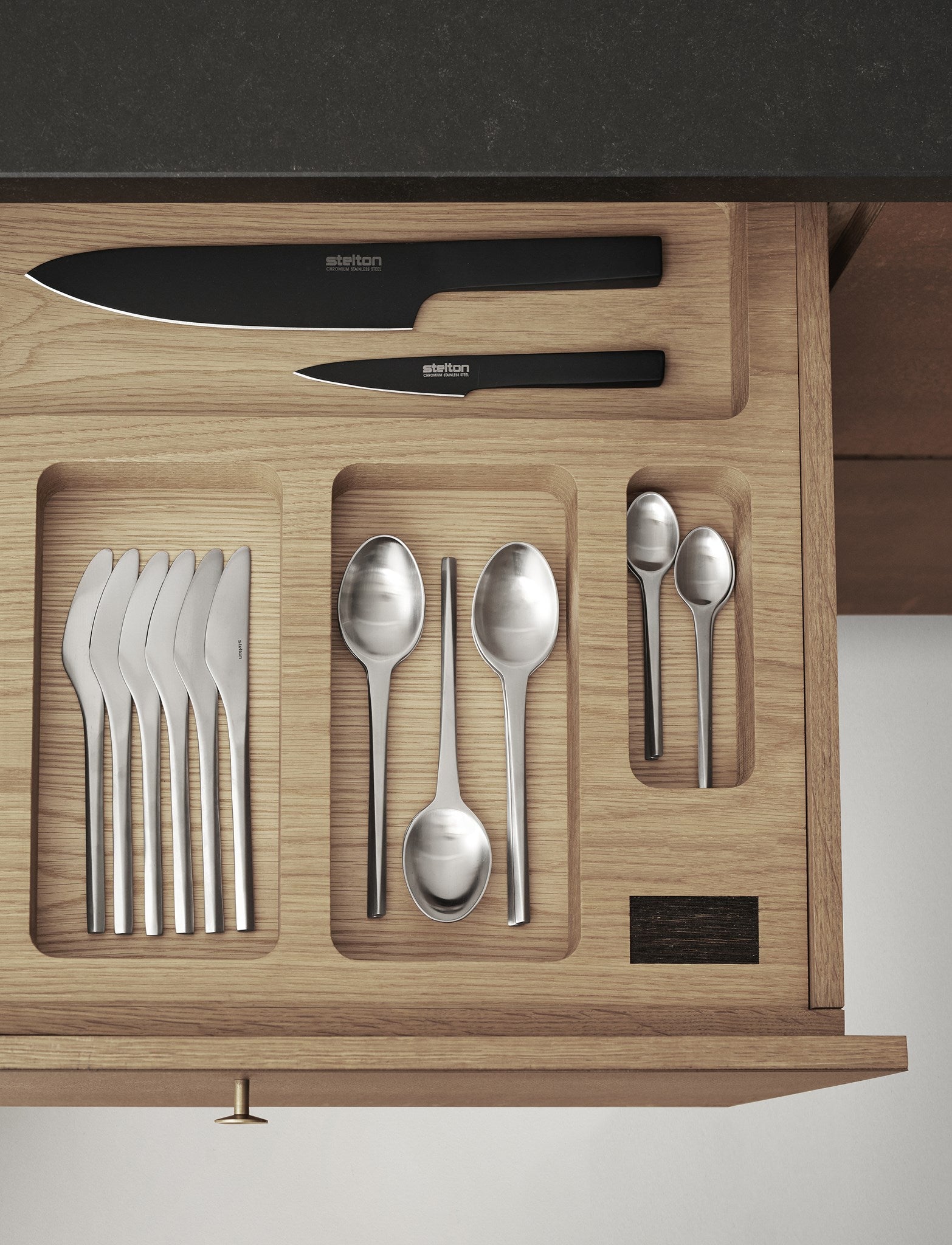 Stelton Prisme cuillère de table en acier