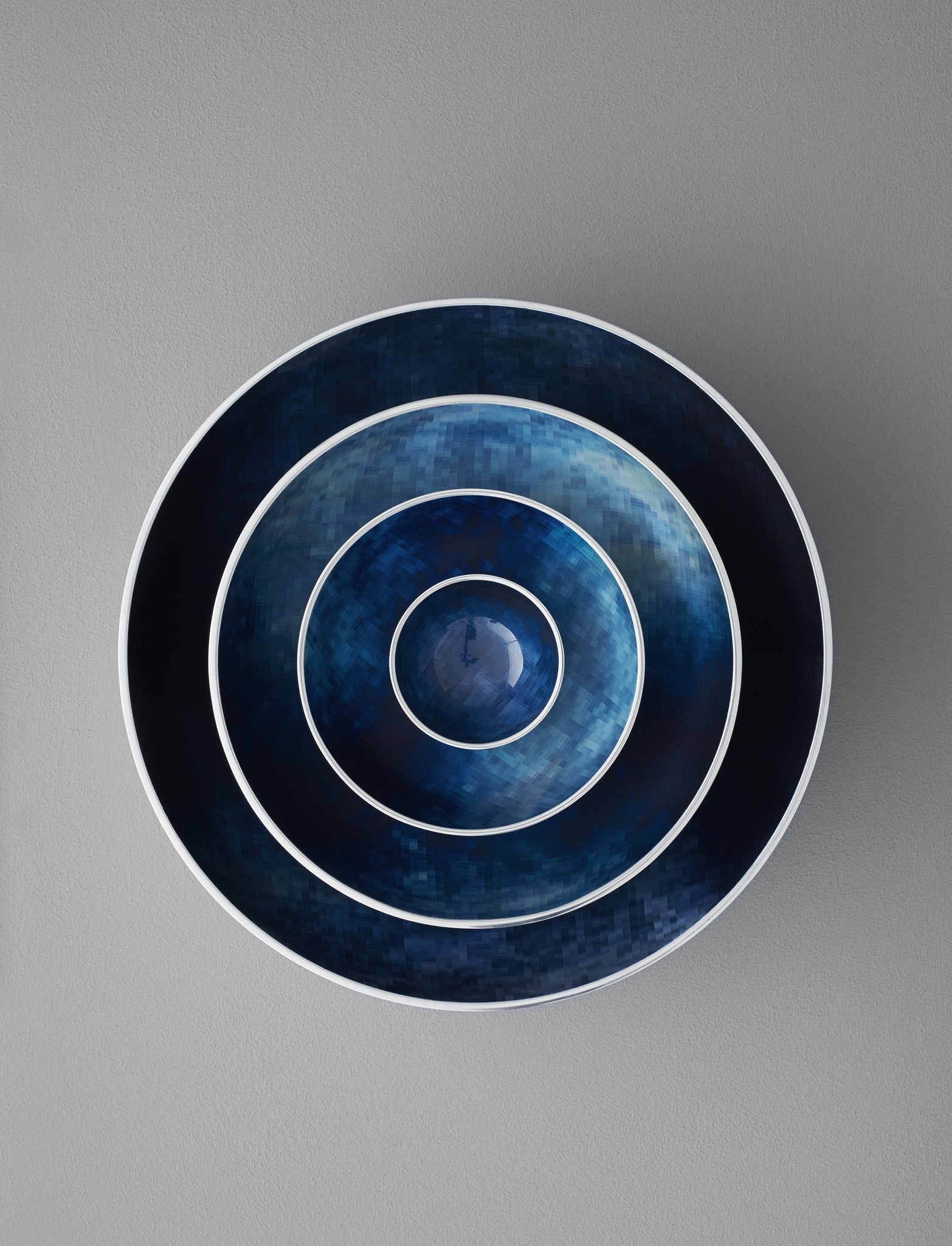 Stelton Stockholm bol déco alu 40 cm Horizon bleu