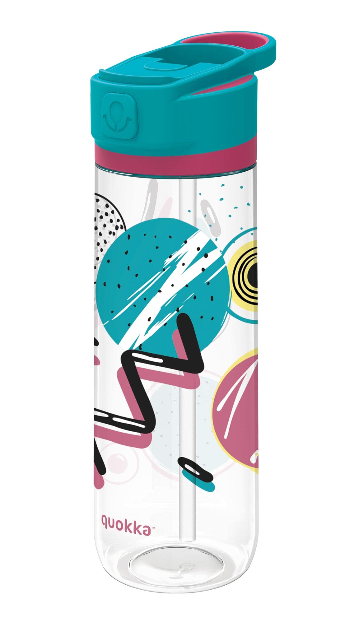 Quokka Quick Sip bouteille Tritan 830 ml Space noir paille
