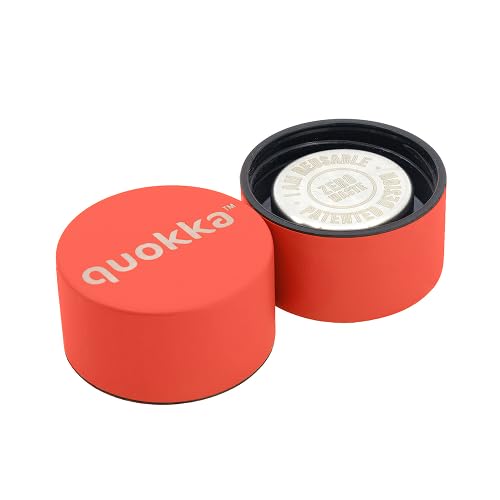 Quokka Solid Strap Orange bouteille isotherme 510 ml