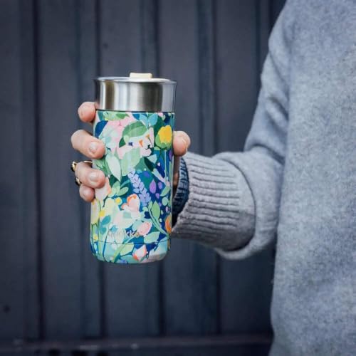 Quokka Boost Floral Party gobelet café 400 ml inox isotherme