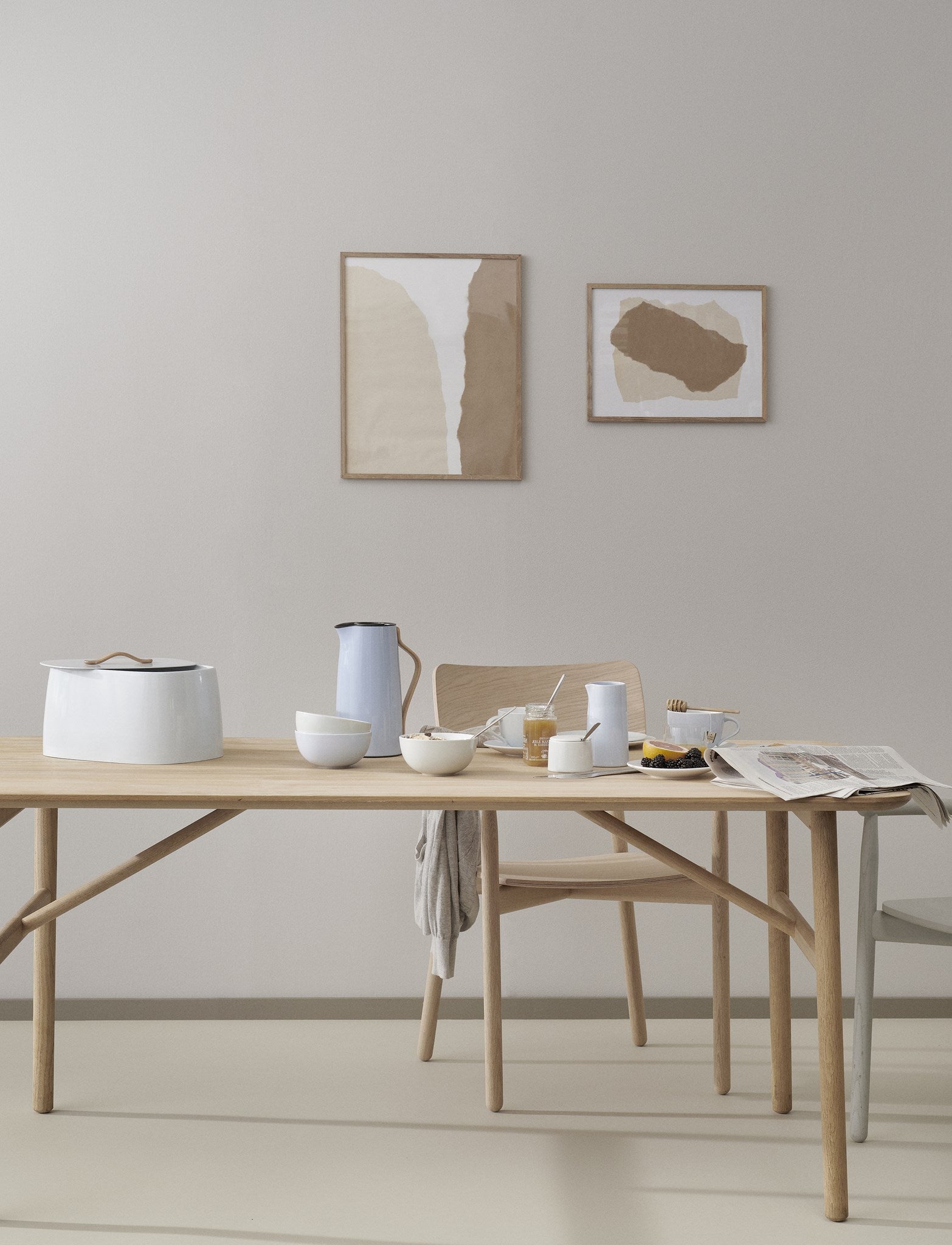 Stelton Emma tasse grès bleu 350 ml lot 2 cappuccino