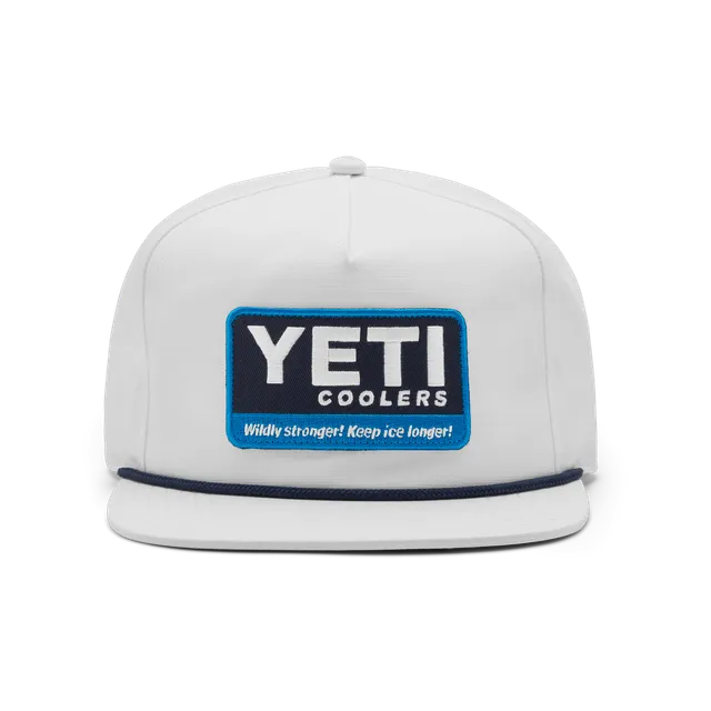 YETI Coolers casquette Flat Brim Rope blanche coton