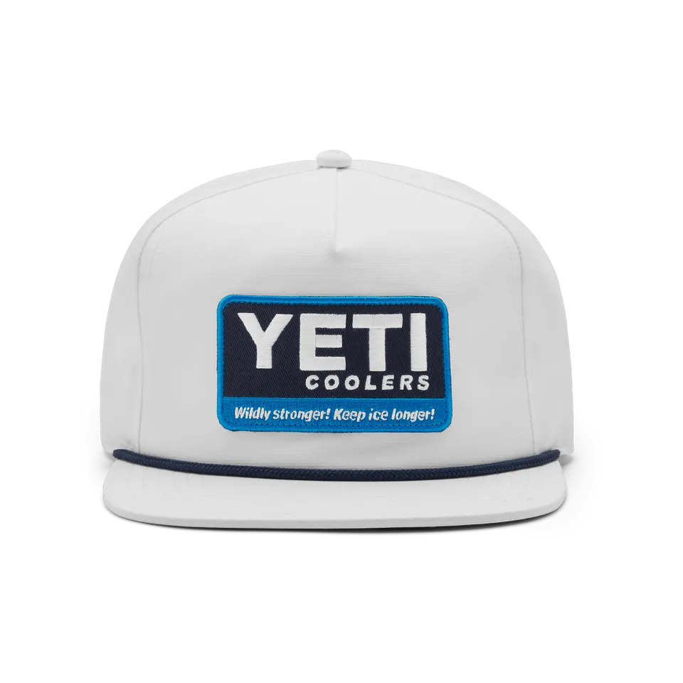 YETI Coolers casquette Flat Brim Rope blanche coton