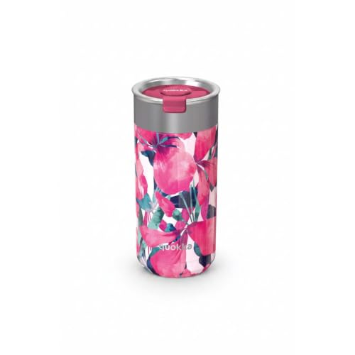 Quokka Boost tasse isotherme Pink Bloom 400 ml infuseur