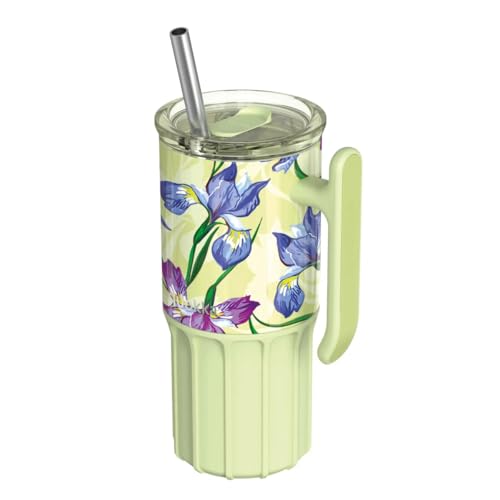 Quokka Umi mug isotherme 720 ml thé vert paille inox