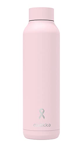 Quokka Solid Quartz Pink bouteille isotherme 630 ml