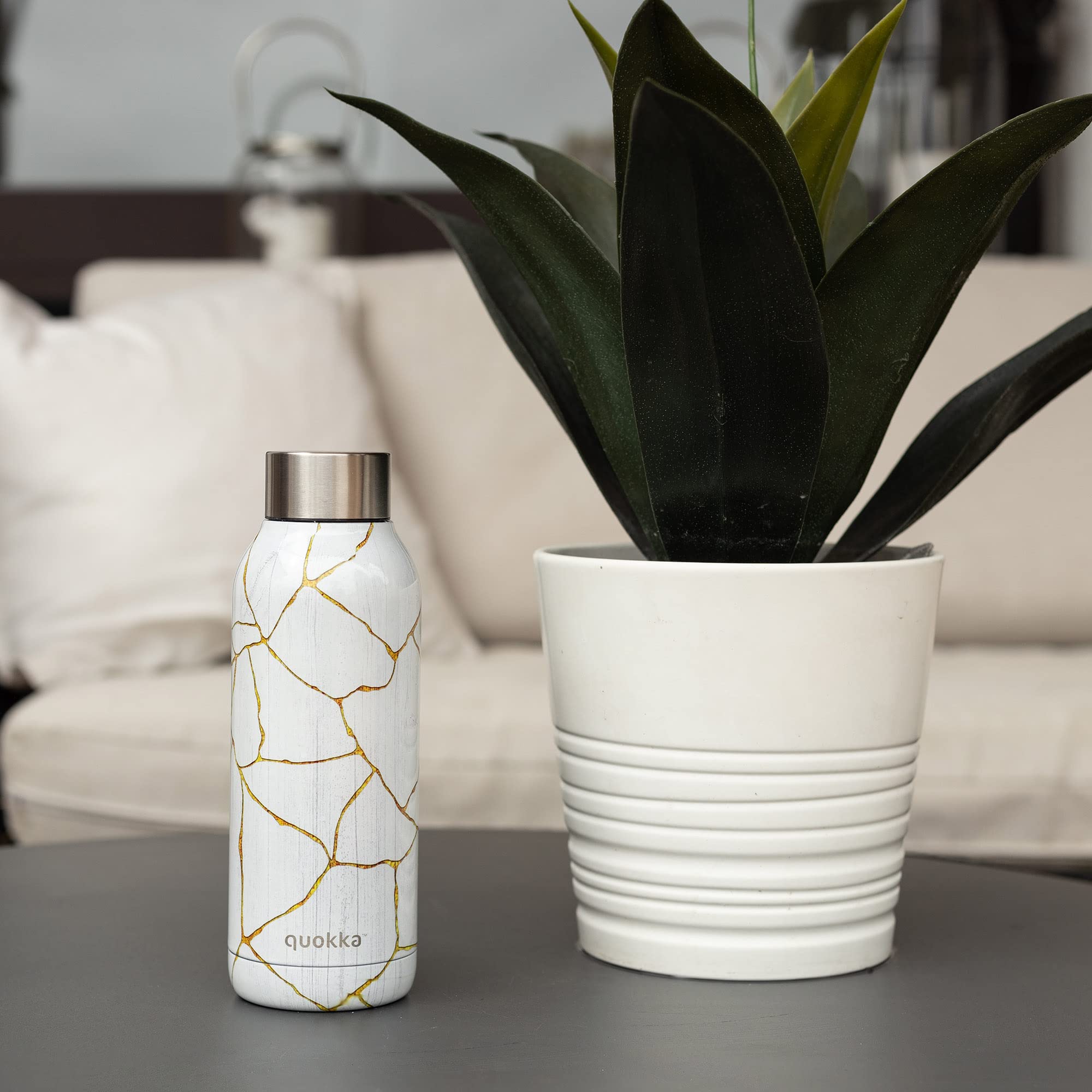 Quokka Solid 510 ml bouteille isotherme kintsugi inox