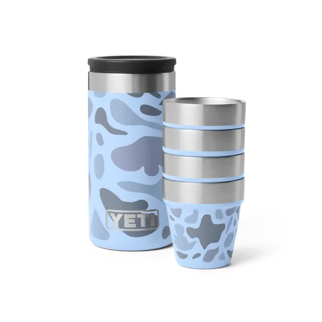 YETI Shot Verres Inox Isotherme 48 ml Blue Camo x4