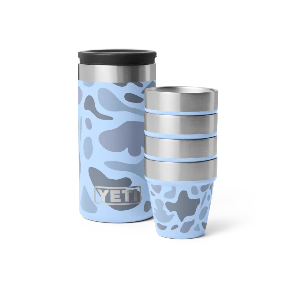 YETI Shot Verres Inox Isotherme 48 ml Blue Camo x4