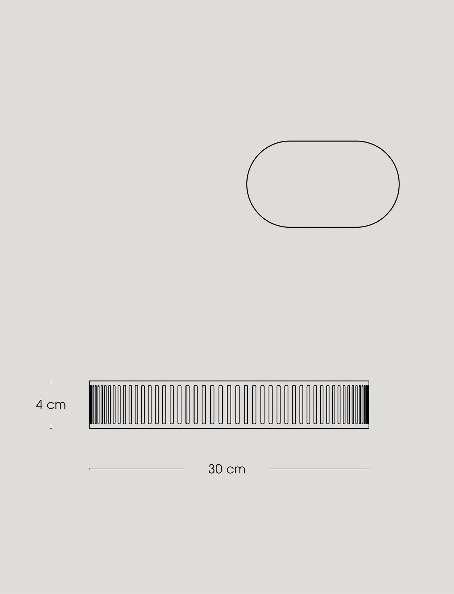 Stelton Orlo plateau service inox H 4 cm fruit