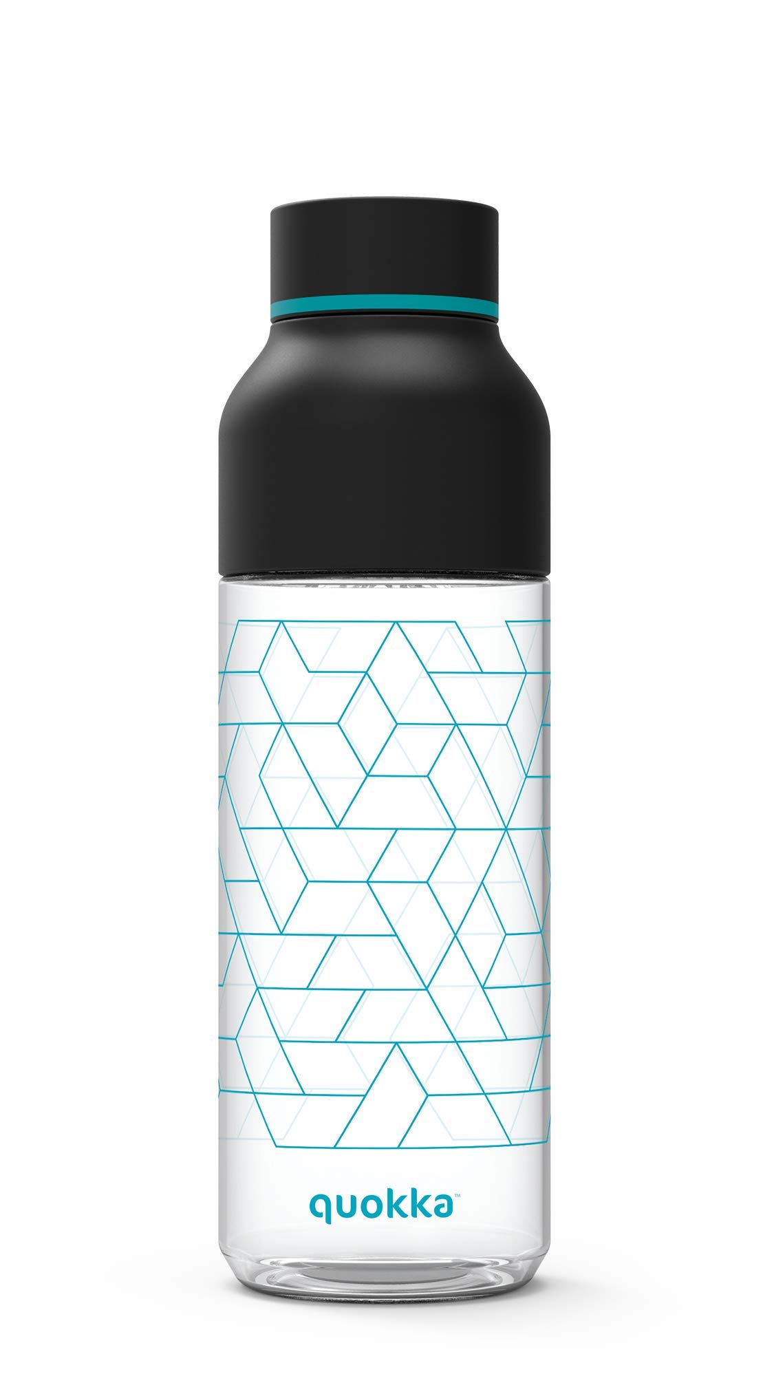 Quokka Ice Noir Geo bouteille Tritan 720 ml glaçons