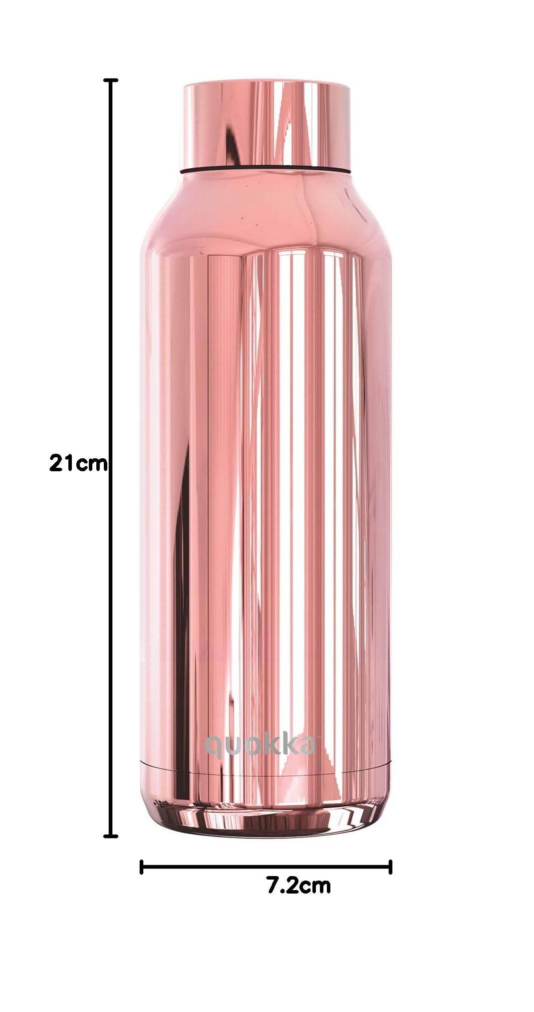 Quokka Solid Rose Dorée 510 ml bouteille isotherme inox