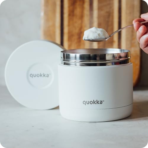 Quokka Whim Ivoire récipient isotherme 600 ml inox 8h