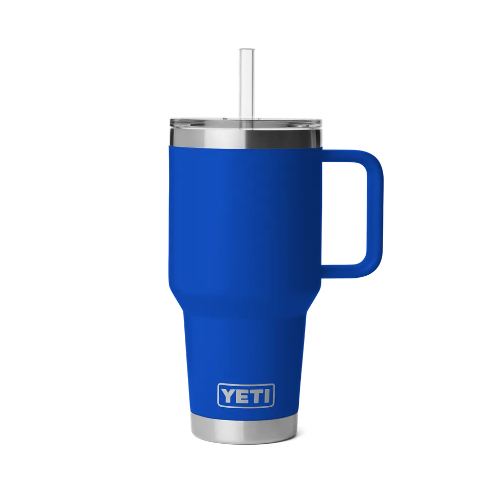 YETI Rambler 35 oz mug paille isotherme Royal Blue 1 l