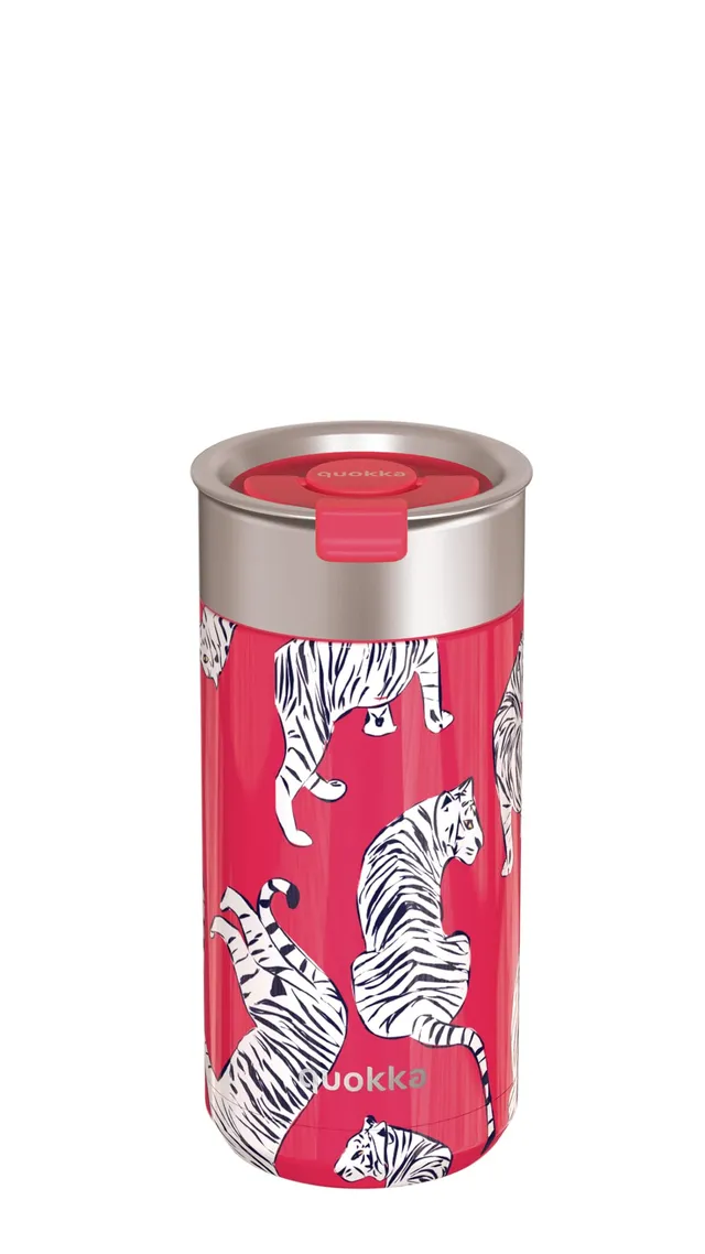 Quokka Boost mug isotherme 400 ml Tigers inox