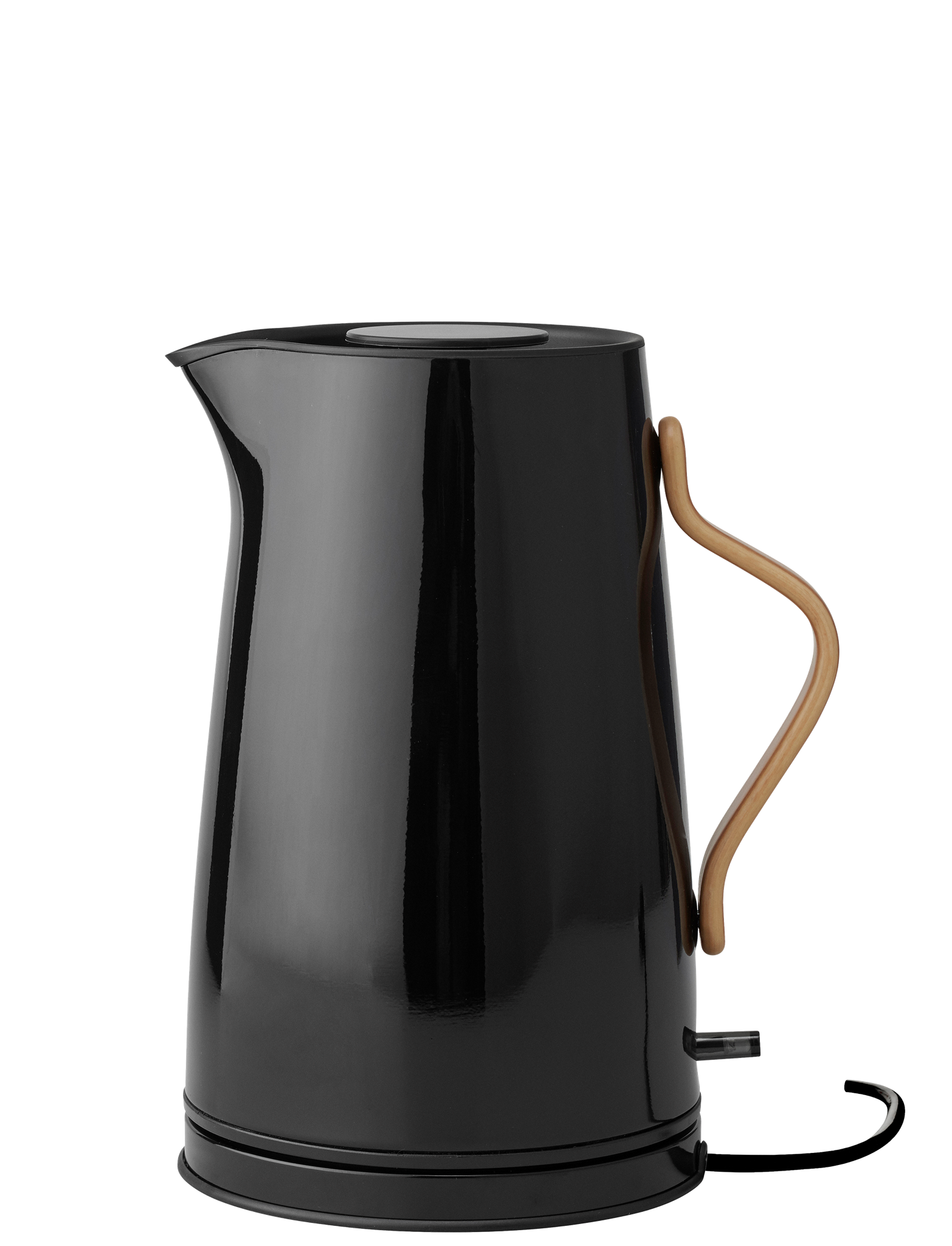 Stelton Emma bouilloire électrique 1,2 L noire hêtre