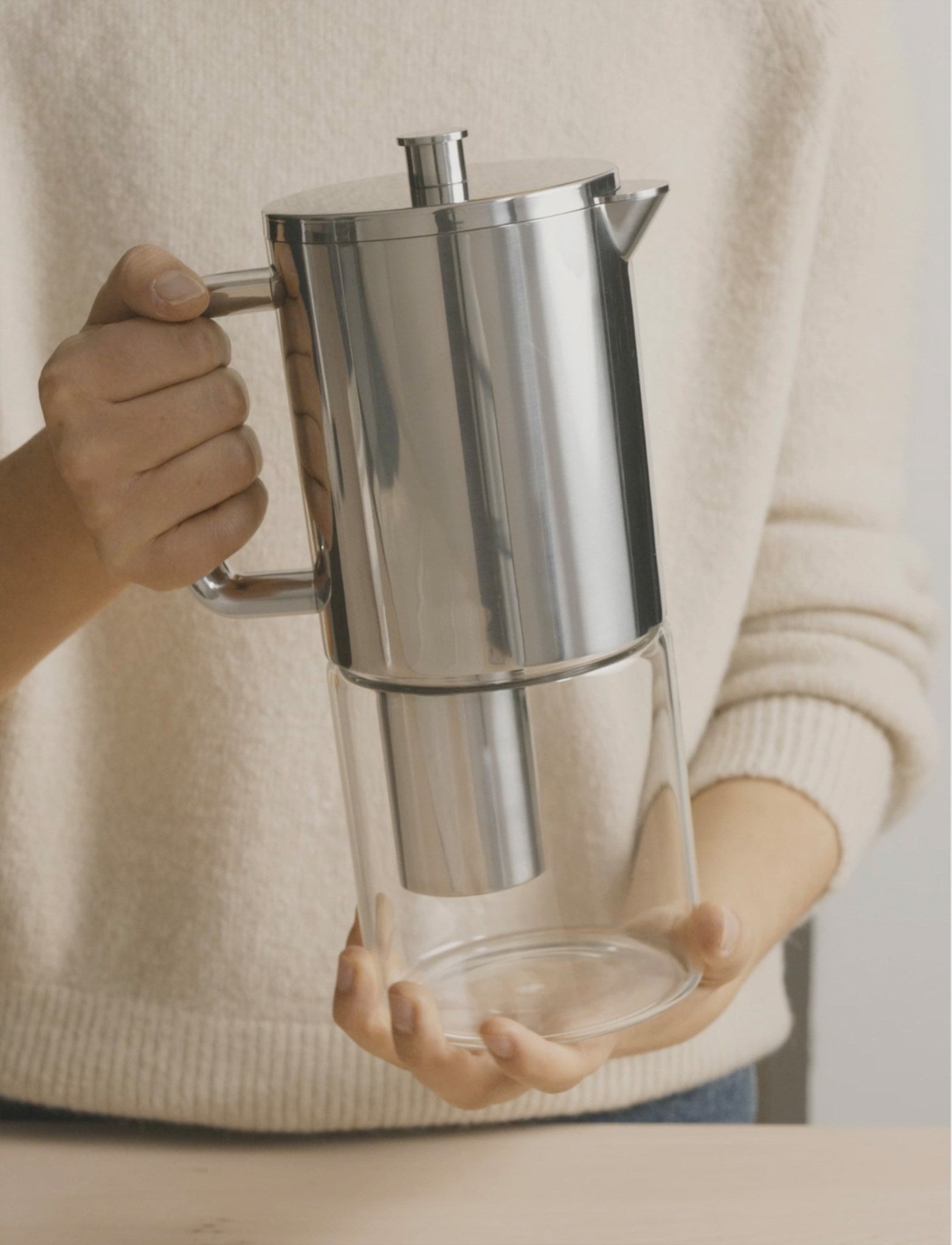 Stelton Brus carafe filtrante verre 1,6 L