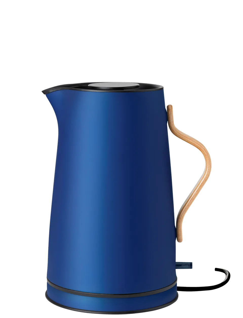 Stelton Emma Bouilloire électrique 1,2 L bleu poignée hêtre