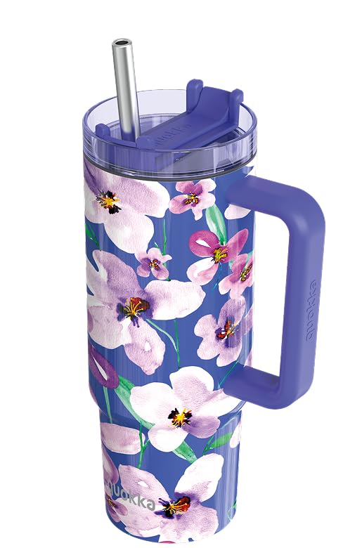 Quokka Stream Fleurs L mug isotherme 950 ml acier inoxydable