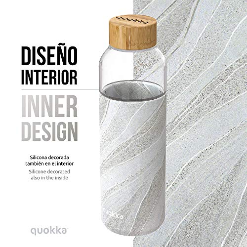 Quokka Flow bouteille verre White Stone 660 ml