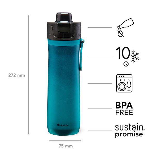 Aladdin Sports Thermavac gourde isotherme 600 ml bleu marine