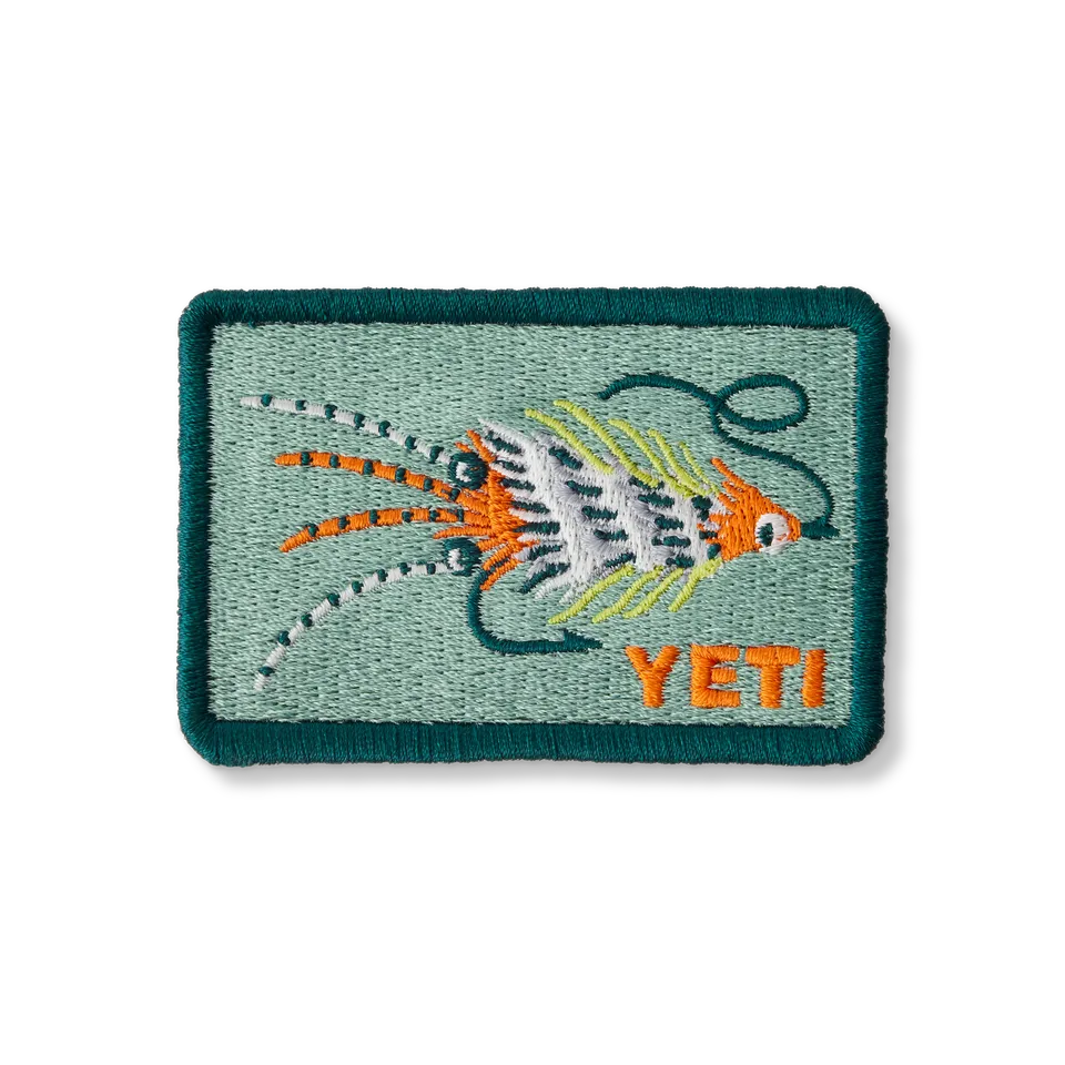 YETI Fish Patch écusson Teal 5x7 cm