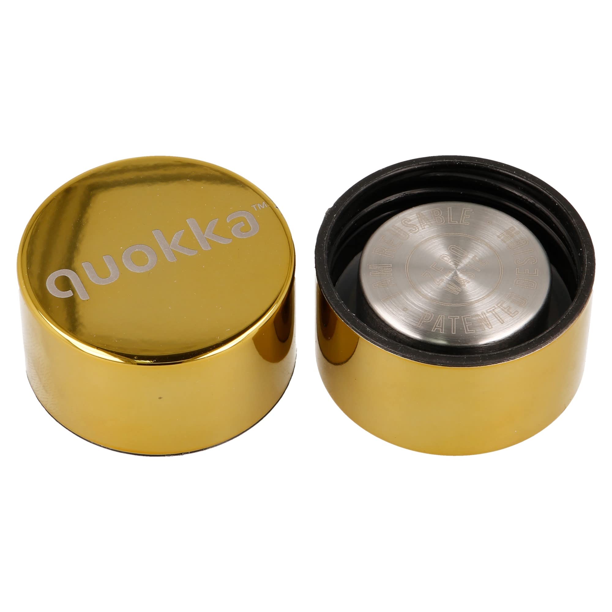 Quokka Solid Sleek Gold gourde isotherme 510 ml