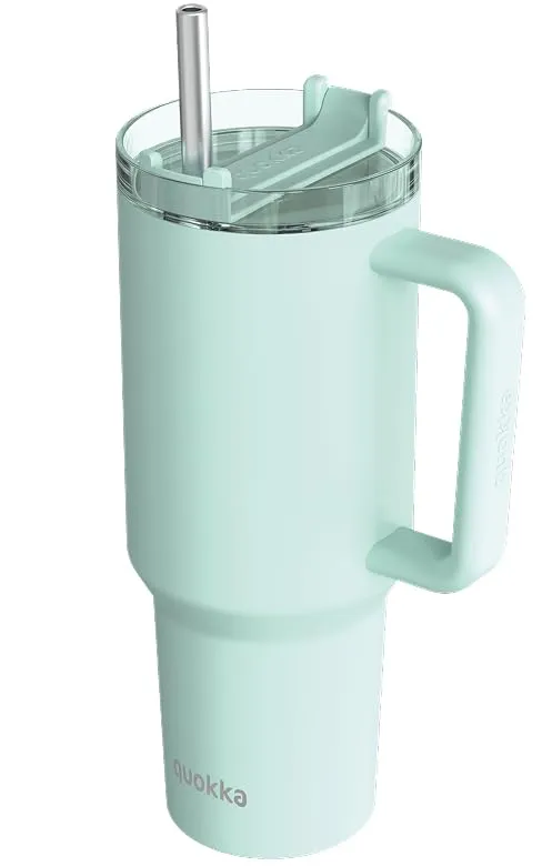 Quokka Stream Turquoise XL gourde isotherme 1200 ml avec paille