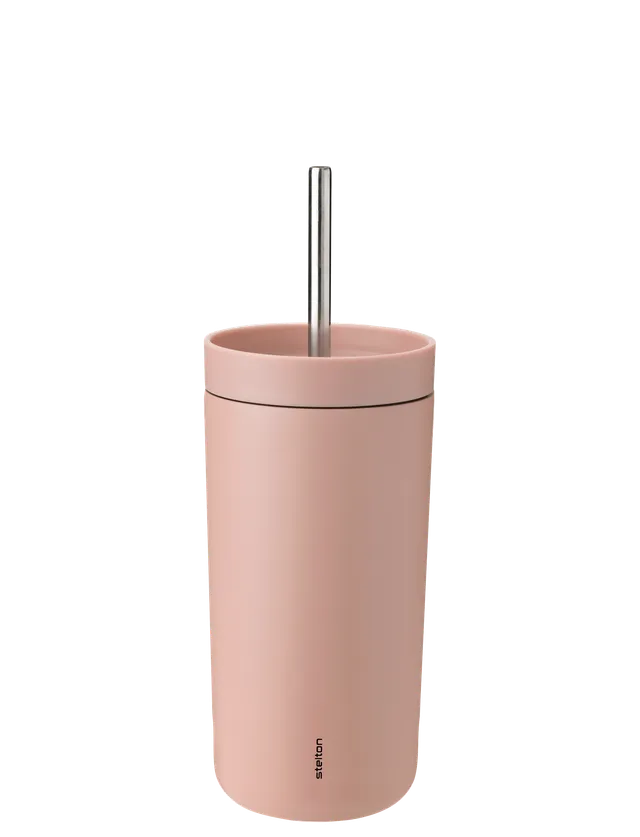 Stelton To Go Sip gobelet isotherme 400 ml paille inox