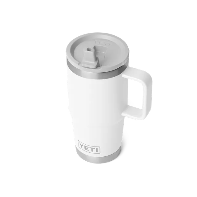 YETI Rambler Travel Straw Mug 20 oz Mug Isotherme Blanc 591 ml