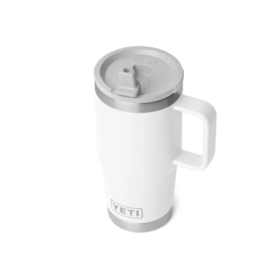 YETI Rambler Travel Straw Mug 20 oz Mug Isotherme Blanc 591 ml