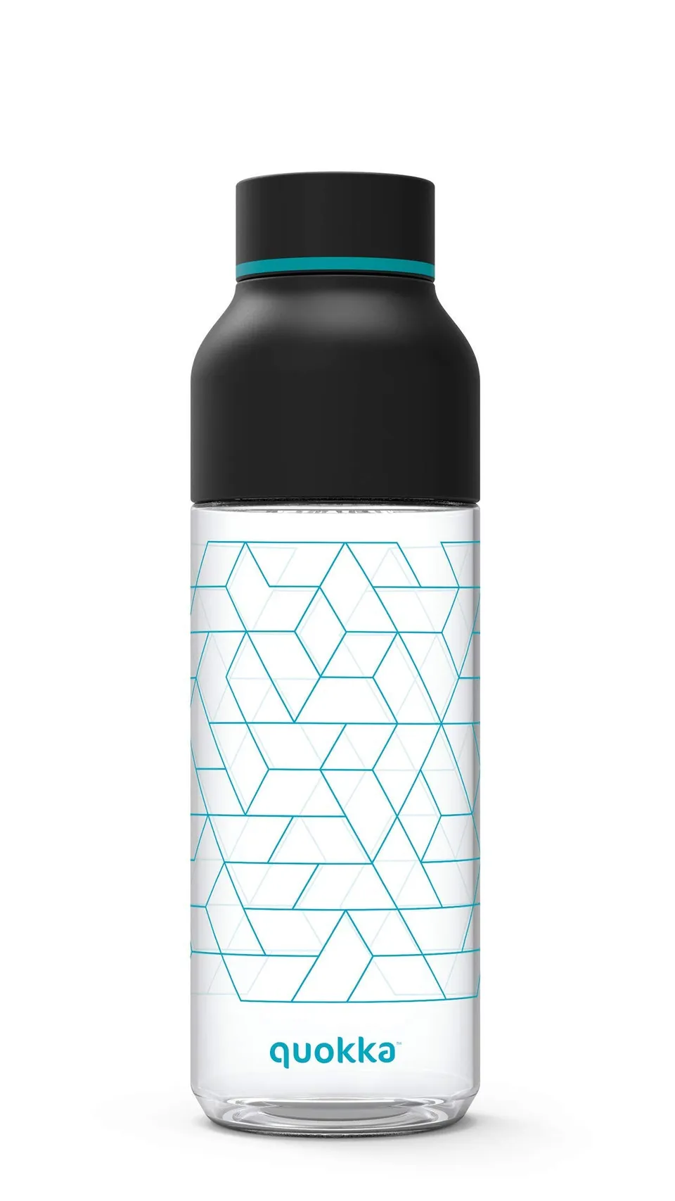 Quokka Ice Noir Geo bouteille Tritan 720 ml glaçons