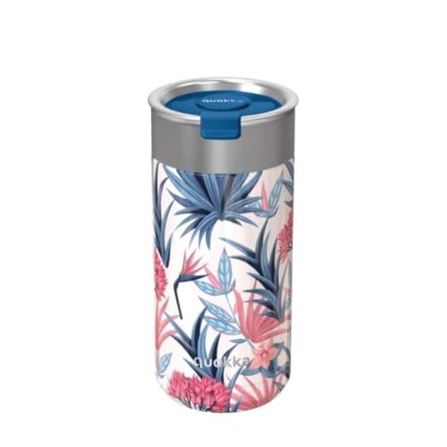 Quokka Boost gobelet isotherme Blue Garden 400 ml infuseur thé