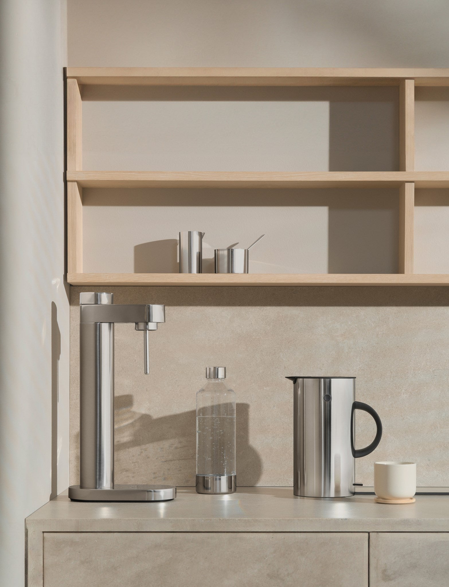 Stelton Brus machine eau gazeuse acier inoxydable