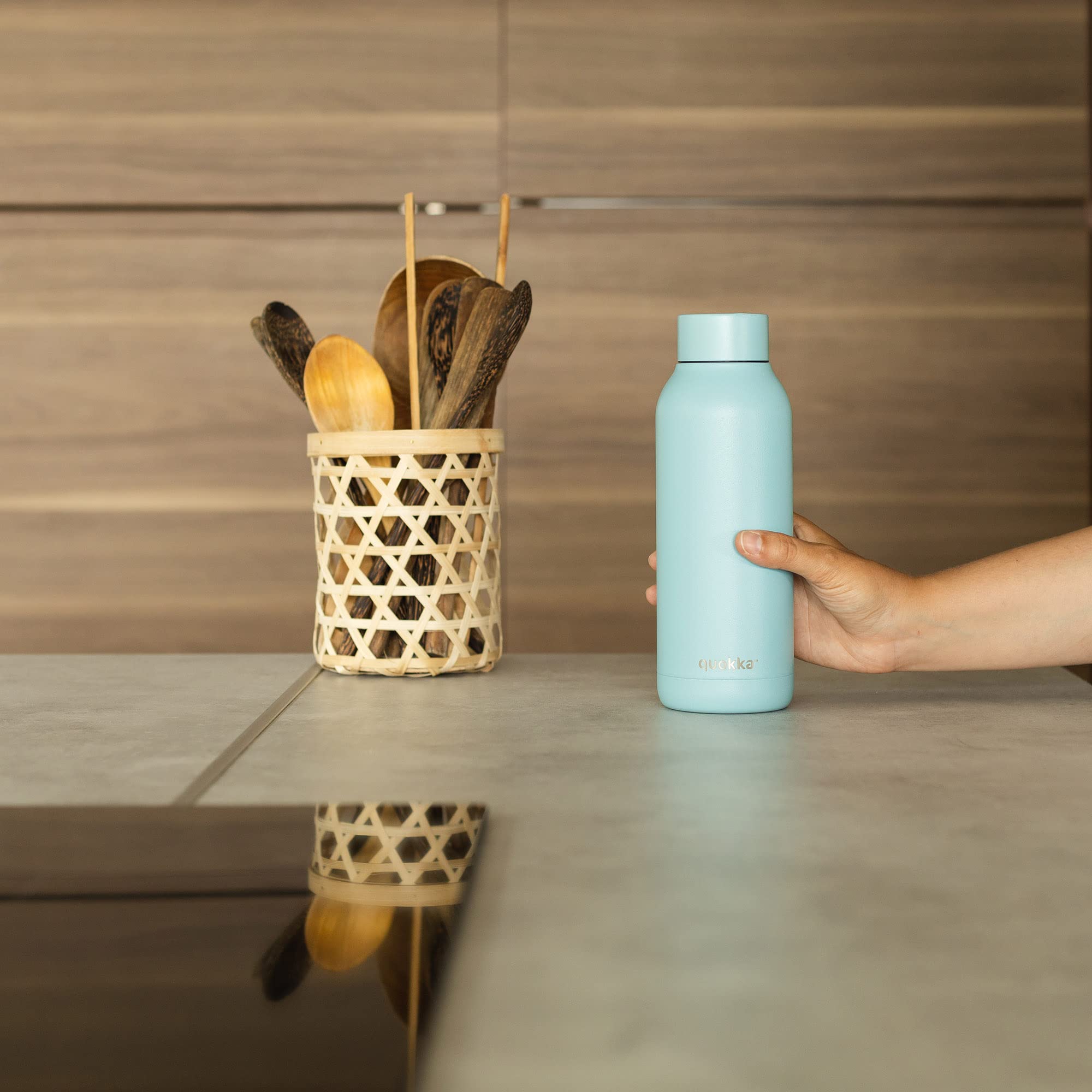 Quokka Solid bouteille inox 510 ml Cool Gray isotherme