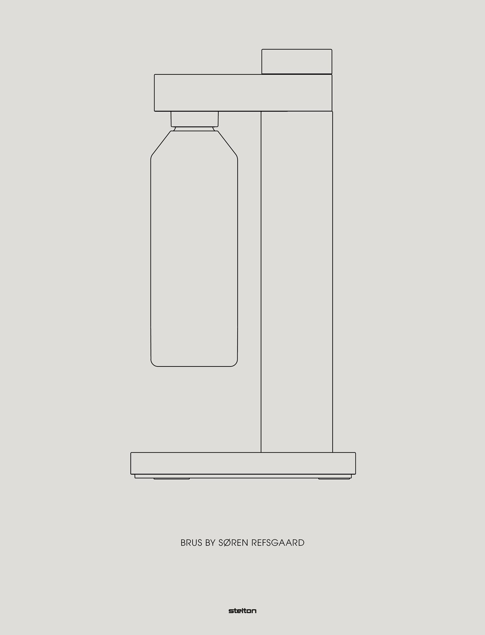 Stelton Brus carbonateur eau gazeuse inox