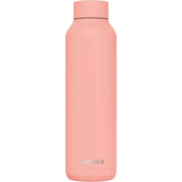 Quokka Solid Pastel Peach bouteille isotherme 630 ml inox