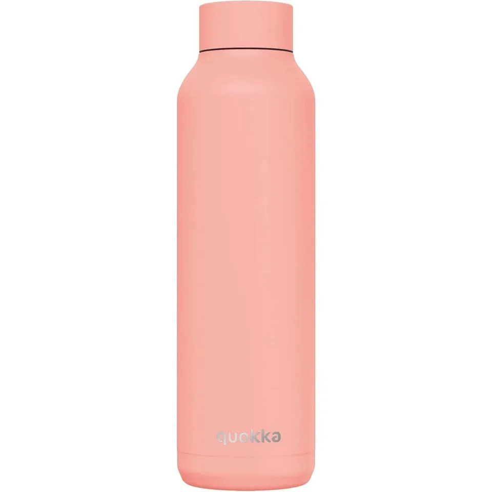 Quokka Solid Pastel Peach bouteille isotherme 630 ml inox