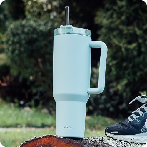 QUOKKA STREAM MIDNIGHT GREEN tasse isotherme 1200 ml inox