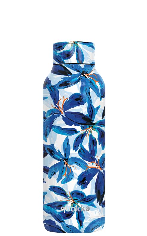 Quokka Solid Blue Hibiscus 510 ml gourde isotherme inox