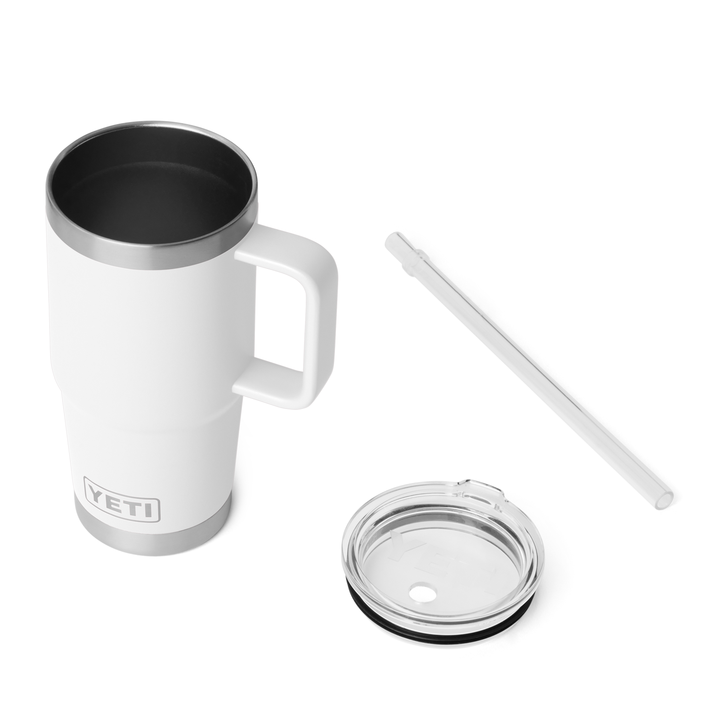 YETI Rambler 25 oz mug paille 739 ml Blanc