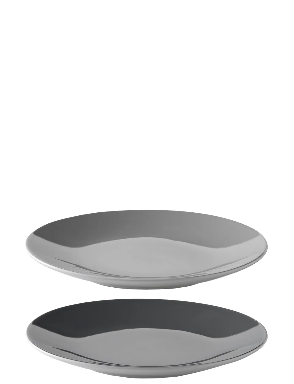 Stelton Emma assiette déjeuner 22,5 cm lot de 2 grise