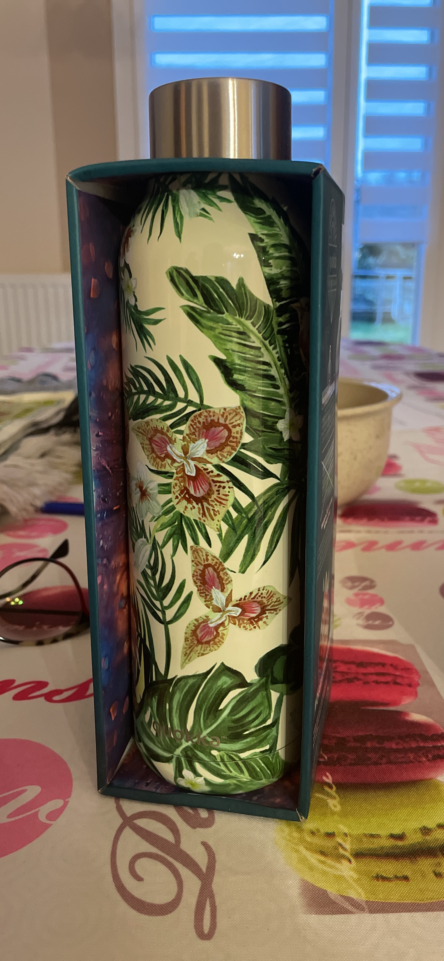 Quokka Solid bouteille isotherme Jungle Flora 630 ml
