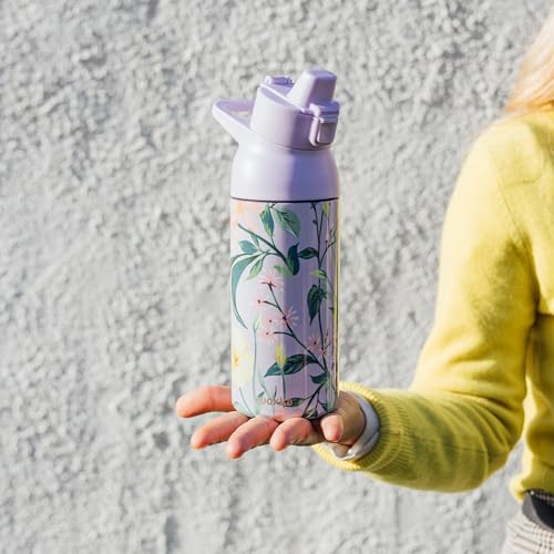 Quokka Tide All Over Botanic bouteille isotherme 700 ml inox