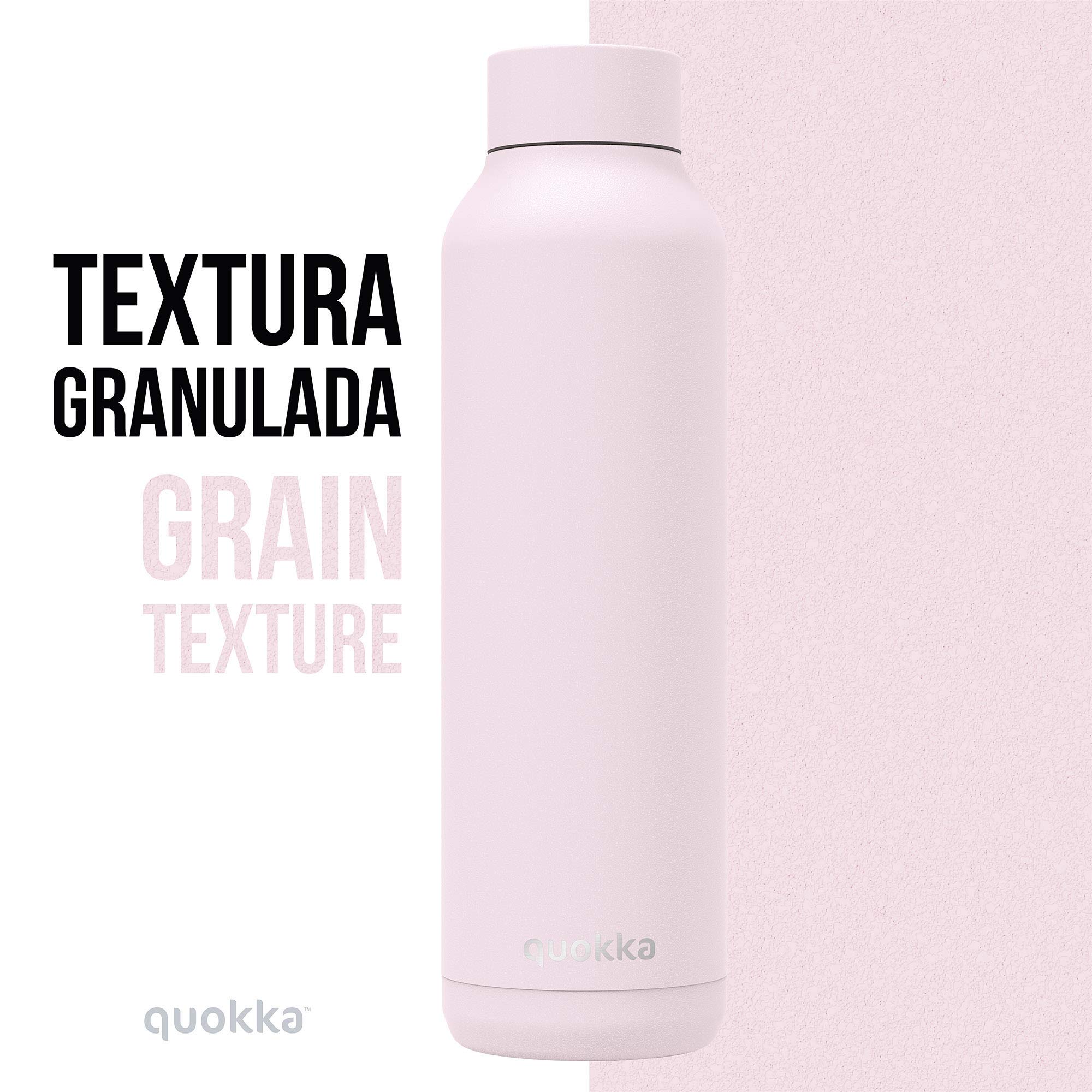 Quokka Solid Quartz Pink bouteille isotherme 630 ml