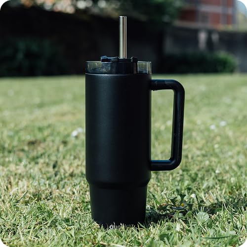 QUOKKA STREAM tasse isotherme noir 950 ml acier inoxydable