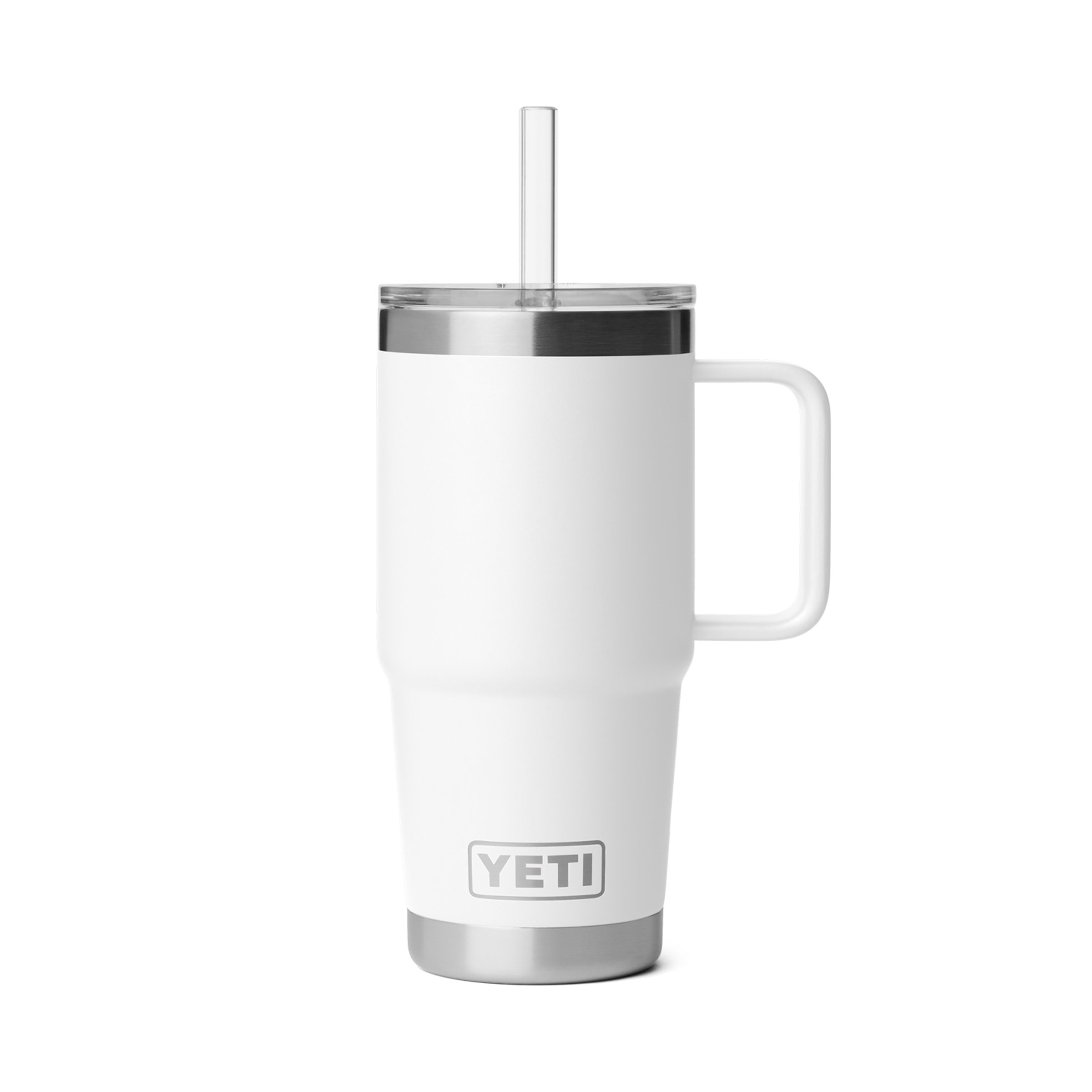 YETI Rambler 25 oz mug paille 739 ml Blanc
